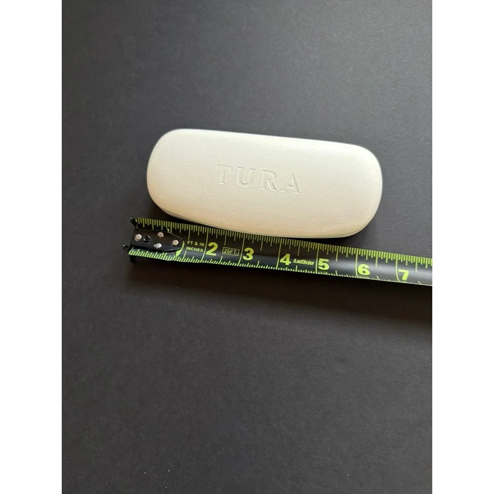 Tura White Clamshell‎ Eyeglasses Hard Magnetic Case Holder